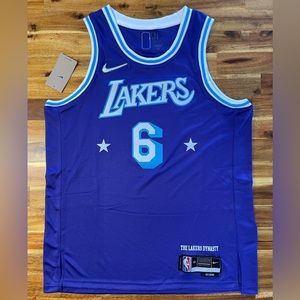 2021-‘22 Nike Los Angeles Lakers LeBron James Swingman City Edition Jersey Sz L